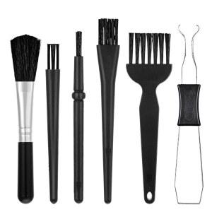 키캡 풀러 스위치 풀러가 포함된 옥스프라키 6PCS 키보드 청소 키트 컴퓨터 마더보드 카메라용 미니 정전기 방지 먼지 브러시 기계식 키보드용 스테인리스 스틸 리무버