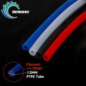 KINGROON 2x4mm PTFE 튜브 파이프 3D 프린터 Bowden Extruder J 헤드 1.75mm 필라멘트 ID OD TL-피더 핫 엔
