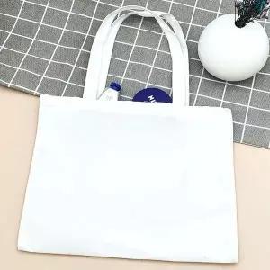 화이트 가로S 데일리 에코백 면 가방 숄더백 쇼퍼백 캔버스백