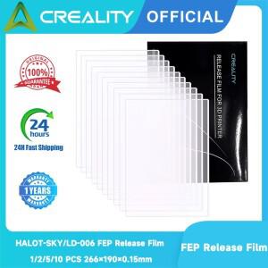 Creality 공식 HALOT-SKY LD-006 FEP 릴리스 필름  3D 프린터 부품용 내열성  266 × 190 0.15mm  1 개