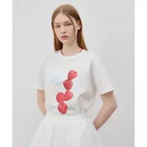 OIOI COLLECTION 후르츠 반팔 티셔츠 [PINK]