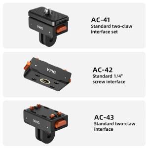헬멧턱거치대 Insta360 ACE PRO QR 플레이트용 VRIG UURIG 릴리즈 마운트 X5 X4 X3 X2 ONE RS 호환
