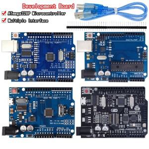 1세트 UNOR3 공식 박스 ATMEGA16U2 / UNOR3+WiFi R3 MEGA328P 칩 CH340G 아두이노호환 개발 보드 WeMos ESP