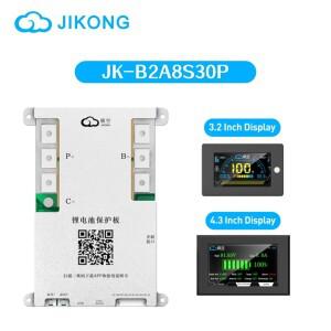 JIKONG JK-B2A8S30P BMS Lifepo4 리튬 이온 Lto 배터리 300A 활성 밸런스 스마트 4S-8S 12V/24V 전류 2A