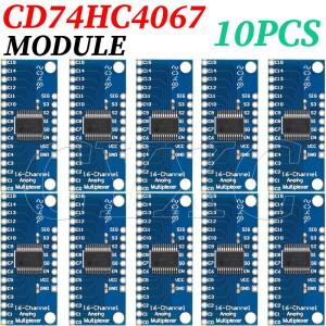 10피스 CD74HC4067 16 채널 아날로그 디지털 멀티플렉서 브레이크 아웃 보드 모듈 마이크로 컨트롤러
