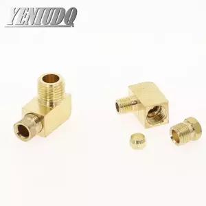 공작 기계 8MM 파이프 황동 튜브 OD 윤활 페럴 오일 압축 피팅 M4 x 0 7 OD Tube 4mm