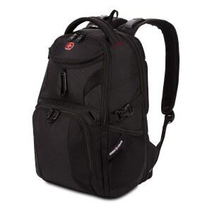 SwissGear 1900 스캔스마트 미니 / 슬림 버전 대부분의 13인치 노트북 태블릿 TSA 친화적 백팩 블랙에 맞습니다