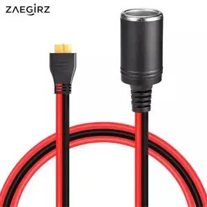 업그레이드된 12AWG 1m/3.3FT 자동차 라이터에서 XT60 암 케이블로 변환 앵커 에코플로우 휴대용 전원