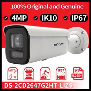 Hikvision 오리지널 4MP 스마트 하이브리드 라이트(컬러뷰 모터라이즈드 가변초점 불릿 네트워크 카메라 PO
