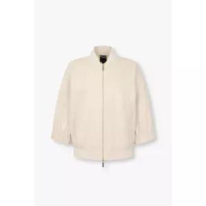 ARMANI EXCHANGE AX 여성 배색 시보리 블루종 자켓- 라이트 베이지(A425110512)