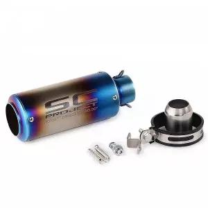 범용 슬립온 머플러 50.8mm 60.5mm 소음기 오토바이 스테인리스 카본톤