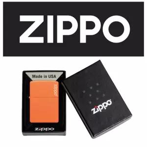 기름라이터 심플 ZIPPO 231ZL 오렌지 매트 W LOGO [BRY23936]