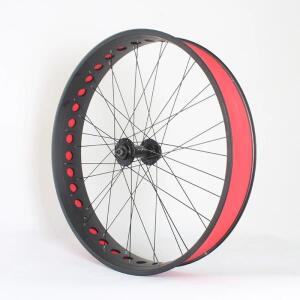 26x4.0/4.9 인치 ebike 스노모빌 휠 세트 퀵 릴리스 림 디자인 더 강한 더블 레이어 전면 후면 fatbike
