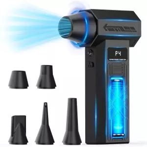 미아에픽 압축 공기 더스트 키보드 카메라 PC 구 자동차 실내 및 가정용 충전식 전기 송풍기 280000 RPM