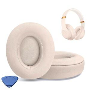 BEATS STUDIO 2 및 3 유선 무선 헤드폰용 홉파워 교체 이어패드 부드러운 단백질 가죽으로 된 쿠션 소음 차단 메모리 폼(핑크)