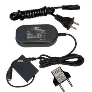 NIKON EH-62A 25627 COOLPIX P80 P90 P100 P500 P510 P520 P5100 3700 4200 5200 5900 7900 P3 P4 S10 S11 디지털 카메라 전원 공급 코드 EN-EL5 + 유로 플러그 어댑터와 호환되는 HQRP AC 어댑터