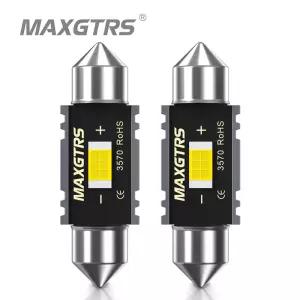 2x 꽃줄 C5W C10W 3570 칩 전구 Canbus 28mm/31mm/36mm/39mm/41mm 자동차 LED 램프 인테리어 돔 번호판 조