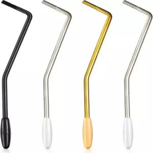 전기 기타 스레드 트레몰로 암 메탈 싱글 와미바 스트라토캐스터 교체용 파텔라이 4피스 6mm 3가지 색상