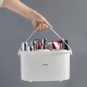 키밍 물빠짐 목욕탕 휴대용 이 목욕바구니 행거 수납