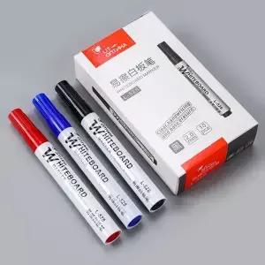 10pcs 화이트 보드 마커 세트 2.0mm 펜촉 블랙 블루 레드 대용량 잉크 사무실 교육 펜 명확한 필기 및 쉬운