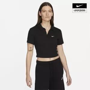 매장정품 나이키 우먼스 스포츠웨어 에센셜 반팔 목티 탑 DV7885-010 289931