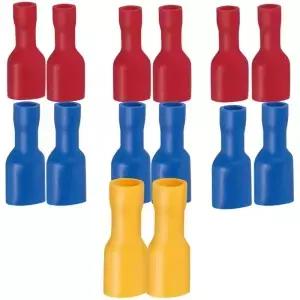 10/50/100PCS 2.8/4.8/6.m 스페이드 프 터미널 와이어 커넥터 빠른 연결 케이블용 절연 암 스플라이스
