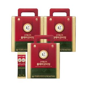 풍년보감 6년근 고려홍삼정 올데이굿타임 홍삼스틱 10g 100포 지함, 3개