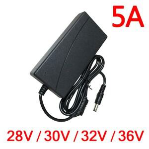 AC 100V-240V DC 28V 30V 32V 36V 5A EU 미국 영국 AU 플러그 5.5x2.5mm 전원 공급 장치 충전기 전원 어댑