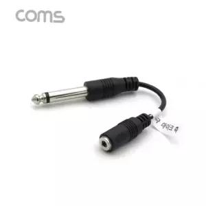 오디오 마이크 변환 젠더 2극 6.3mm m 4극 3.5mm f 연결 잭 케이블 오디오변환 마이크잭 마이크젠더