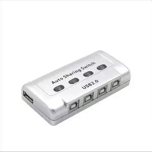 [셀러에이드]USB 공유기 4대1 USB 2.0 선택기 수동 스위치 TB012