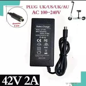 RCA8MM 커넥터가 있는 36v 10S 18650 배터리 팩용 42V 2A 충전기