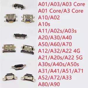10pcs 삼성 호환 A12 A10s A21s A11 A20s A22 A32 A33 A01 A30s A31 A51 A50s A71 A70s A52 A72 USB 충전