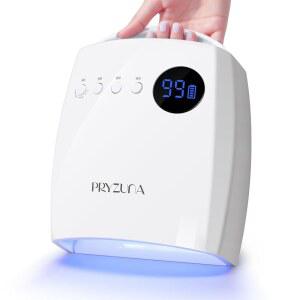 UV LED 네일 램프, 젤 풋 4개, 비즈 센서, 45개, 72W 및 충전식 휴대용 가정용 무선 스탠드, 전문가용 살롱 빠른 자외선, 접이식 타이머 드라이어, 스마트 경화 네일용 손잡이