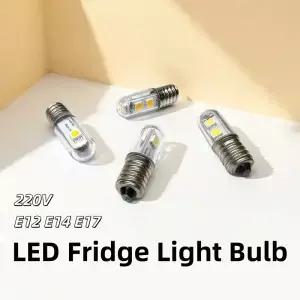 E12 E14 E17 LED 냉장고 전구 220V 콘 램프 차가운 백색 따뜻한 할로겐 샹들리에 조명 대체