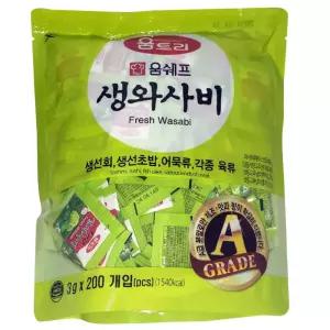 움트리 생와사비3G X 200개입(배달용 와사비/일회용 와사비)