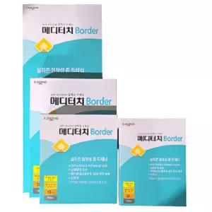 드레싱 일동 메디터치 보더 BORDER FOAM 실리콘 점착성 폼 5.5X6.5 3X4
