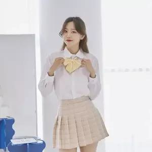[하프클럽/]TBZ 교복몰 옐로우체크 스커트 치마 교복치마 교복 학생복