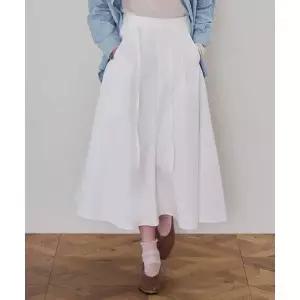 매장정품 드로우핏 DRAWFIT WOMEN 원 턱 코튼 플레어 스커트 [WHITE] DFWMSK4390WH 732820