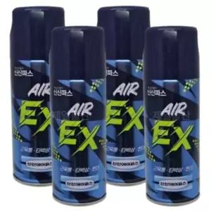 신신제약 에어파스 EX 200ml 쿨링 근육통 진통 스프레이 4개