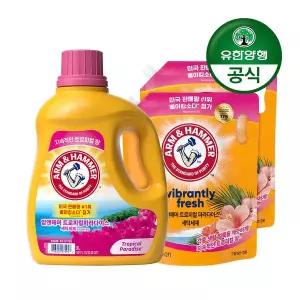 암앤해머세탁세제 트로피컬 용기 3L+리필1.8L x 2개