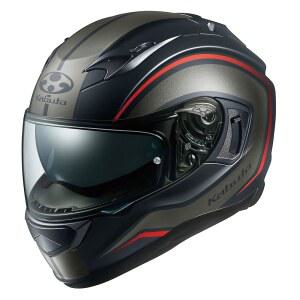 오지케이 카부토(OGK KABUTO) 바이크 헬멧 풀페이스 KAMUI3 NACK(나크) 플랫 블랙 그레이 (사이즈: L) 584931