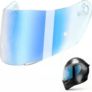 UKIAF K1S 바이저 교체품 AGV K3SV K5S 헬멧 1팩 반투명 블루로 주야간 사용에 적합