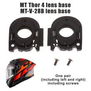 2피스 헬멧 바이저 쉴드베이스 전문 MT Thunder 4 Mt-v-28B Sunshade Len 용 나사로 교체 설치가 용이함