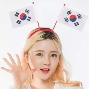 [mlcFaC66]태극기머리띠(깃발) 응원소품
