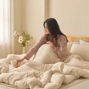 [SS 이불+패드+베개커버] 소프트 M2 차렵이불 워싱 먼지없는이불 폭신한 고밀도 슈퍼싱글 침구세트