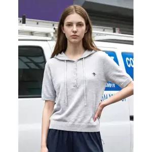 [FOREVER21]썸머 자수 후드 반팔 니트 FTDBNT011 _P425918468