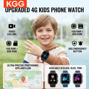 4G 키즈 스마트워치 1G+8G GPS 트래커 WiFi 양방향 통화 영상 음성 채팅 SOS 걸음 수 측정 게임 (남아/여아용)