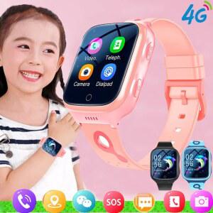 키즈 스마트워치 4G 어린이 팔찌 SOS GPS 트래커 카메라 영상 통화 소리 모니터링 위치 추적 선물용