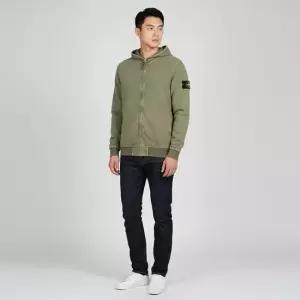 스톤아일랜드 스톤 남성 와펜 올드 이펙트 후드 집업 자켓 밀리터리) L1S15 6100032 S0060 V015G
