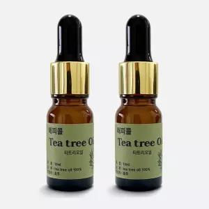 해피콜 호주산 100%원액 티트리오일 10ml X 2병 스포이드 용기